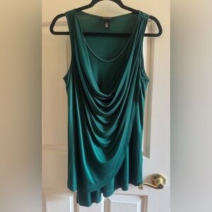 White House Black Market - Asymmetrical Emerald Green Top